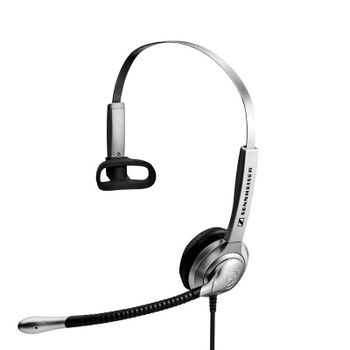 Auriculares Sennheiser SH 335 con cable para oficina y call center con micrófono, cancelación de ruido, color plateado