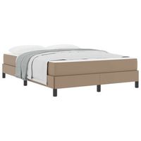 cama matrimonial  cama para adulto  estructura de cama con colchon capuchino 140 x 200 cm tela