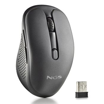 Ratón NGS inalámbrico 1600 DPI Bluetooth + RF Wireless recargable silencioso