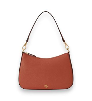 Lauren Ralph Lauren para mujer. 431883768059 Bolso Danni mediano de piel marrón (OSFA), Casual, Clásico