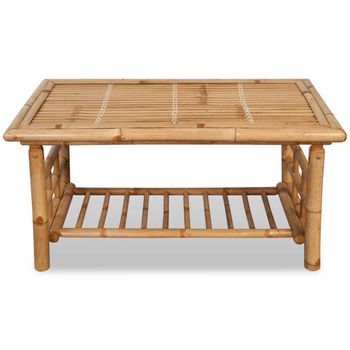 Mesa De Centro 90x50x45 Cm Bambú