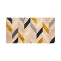 cabecero madera natural geometrico zig-zag 180x80cmcama 160170