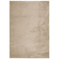 alfombra de pelo corto suave lavable huarte arena 160x230 cm vidaxl