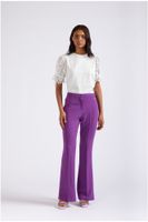pantalones acampanados purple 46