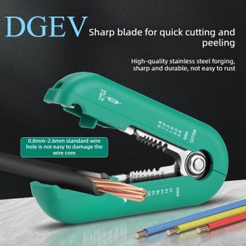 Alicates pelacables DGEV para electricistas, nuevo tipo de alicates, dispositivo industrial para pelar cables, herramienta multifuncional para cables.