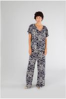 blusa con cuello en v estampada marroqui multiblue arabesque xl