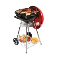 livoo barbacoa de carbon 41cm rojonegro - doc172r