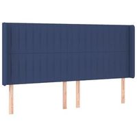 cabecerocabecero camapanel de cabecera con orejas de tela azul 163x16x118128 cm