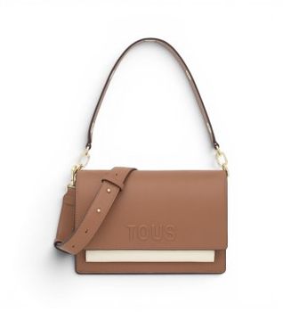 TOUS para mujer. 2002358243 Bandolera M Audree Saffiano marrón (OSFA), Casual, Tela