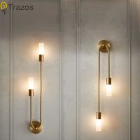 lampara de pared de lujo nordica para sala de estar led minimalista moderno negro dorado creativo fondo de tv pared pasillo lampara de noche para dormitorio