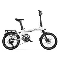 bicicleta electrica plegable cyrusher sonder 48 v 10 ah blanca