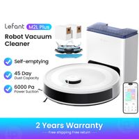 lefant m2 plus aspiradora y fregona robot con tecnologia lidar deteccion de obstaculos psd de 190 succion de 6000 pa autonomia de 45 dias mapeo de multiples plantas