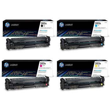 Original Multipack HP Colour LaserJet Pro M254dn Printer Toner Cartridges (4 Pack) -CF540X