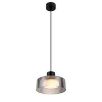 lampara de techo metal y vidrio  115 cm