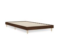 estructura de cama madera contrachapada roble marron 90x200 cm