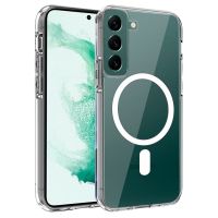 cool carcasa magnetica transparente para samsung s906 galaxy s22 plus
