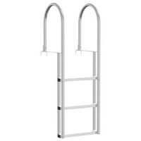 escalera de muelle de 3 pasos plateado 45 x 115 x 134 cm vidaxl