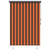 estor enrollable naranja y marron 180 x 250 cm tela y aluminio vidaxl