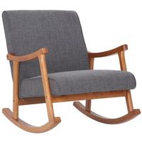 sillon mecedora morelia tela gris claro 92x67x82 cm clp