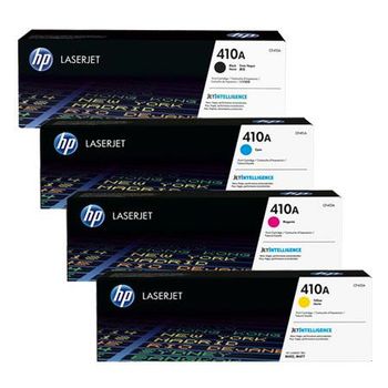 Original Multipack HP Colour LaserJet Pro M452dw Printer Toner Cartridges (4 Pack) -CF410A