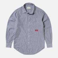 aries striped cotton-poplin shirt - m
