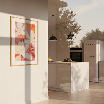 Poster magnolia rosa, 50x70 cm