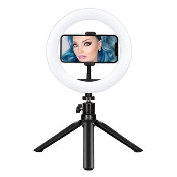 Ksix kit Studio Live Anillo LED con Trípode para Smartphone
