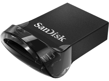 Memoria USB 64 GB - SanDisk Ultra Fit, 3.2, Hasta 130MB/s, Compacta, Protección por contraseña, Negro
