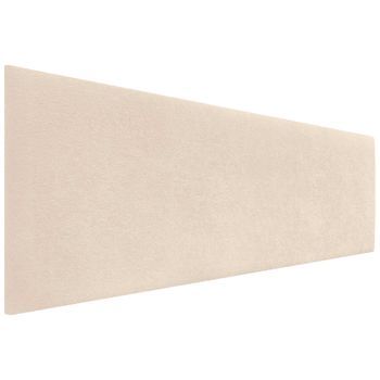 Dhome Cabecero Hueso 135cm Dual Acabado Toalla Soft Tapizado Liso Con Patas 8cm Grosor 70 Alto Tejido Suave Para Pared Acústicos Cabeceros Absorbentes (135cm, 8cm - 70 Al. - Hueso)