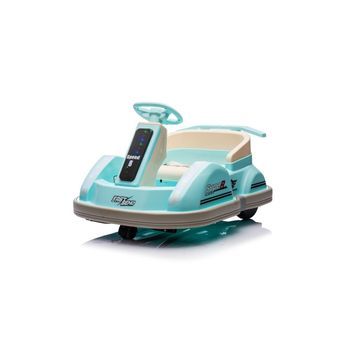 Auto De Choques - Autogiro Eléctrico Azul - Coche Eléctrico Infantil Para Niños Batería 6v Con Mando Control Remoto