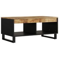 mesa de centro de madera maciza mango 90x50x40 cm vidaxl