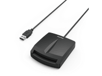 lector de tarjetas - hama con chip single para inteligentesdni usb-a negro