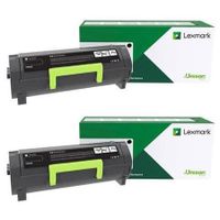 original multipack lexmark b2650dn printer toner cartridges 2 pack -b232000