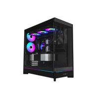 torre atx montech hs02 pro black max vent 175 mm max vga 420 mm vidrio templado iluminacion argb usb-c
