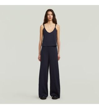 G-Star para mujer. D27874-D609-3873 Mono Spaghetti Strap Loose negro (M), Casual, Sin mangas / Tirantes, Algodón Orgánico, Sostenible