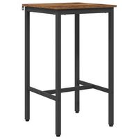 mesa de bar 52 x 52 x 110 cm madera de ingenieria rectangular vidaxl