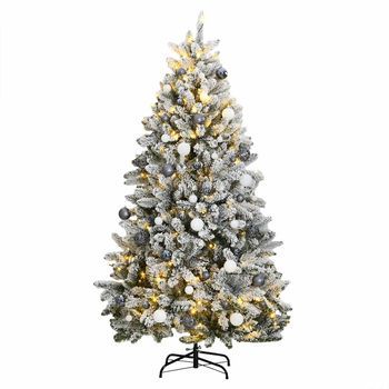 Árbol De Navidad Artificial Con Bisagras 300 Led Y Bolas 300 Cm Vidaxl
