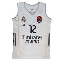 camiseta theo maledon real madrid baloncesto primera equipacion adidas 2025-26 blanca