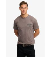 superdry para hombre m1012248a camiseta tokyo narrative marron xl casual algodon manga corta