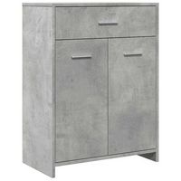 armario de bano  mueble de bano madera contrachapada gris hormigon 60x33x80 cm