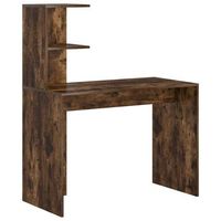 escritorio  mesa de trabajo roble ahumado 102 x 50 x 124 cm madera de ingenieria