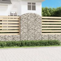 cesta gaviones  gavion para piedras  gavion decorativo forma arco hierro galvanizado 150x50x200220 cm cfw858541