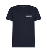 tommy hilfiger para hombre mw0mw38614 camiseta de manga corta outline sailing marino s casual algodon organico sostenible