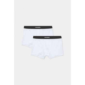 Dsquared Boxer DCX210070 - TWIN 2PACK TRUNK-100 WHITE para hombre
