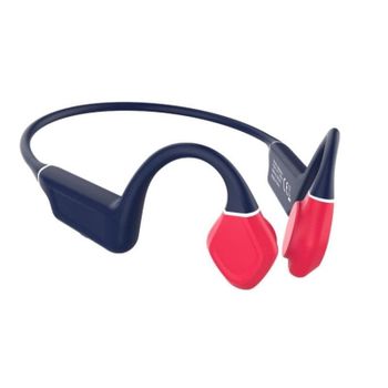 Auricular Leotec LEBONE03 KURI Conducción Ósea Bluetooth 5.4 Multipunto IPX5 8-12h Azul/Rojo