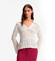 boss para mujer 50565095 jersey folsena blanco l casual ganchillo manga larga