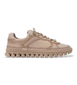 Carmela para mujer. 16421803-BEIGE Zapatillas de Piel 164218 beige (40), Plano, Cordones, Casual