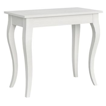 Consola extensible 90x48/308 cm efecto madera fresno blanco
