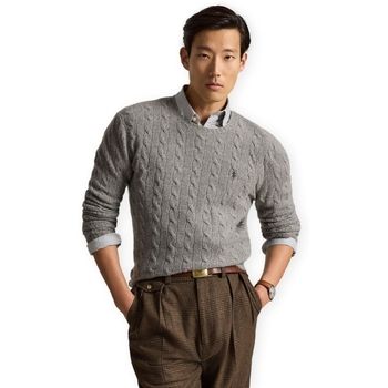 Polo Ralph Lauren Jersey Cable Knit Wool Cashmere Sweater - Grey para hombre
