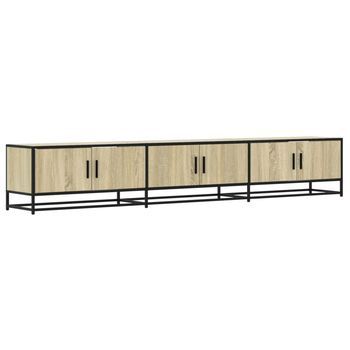 Mueble Para Tv Madera De Ingeniería Roble Sonoma 240x35x41 Cm Vidaxl